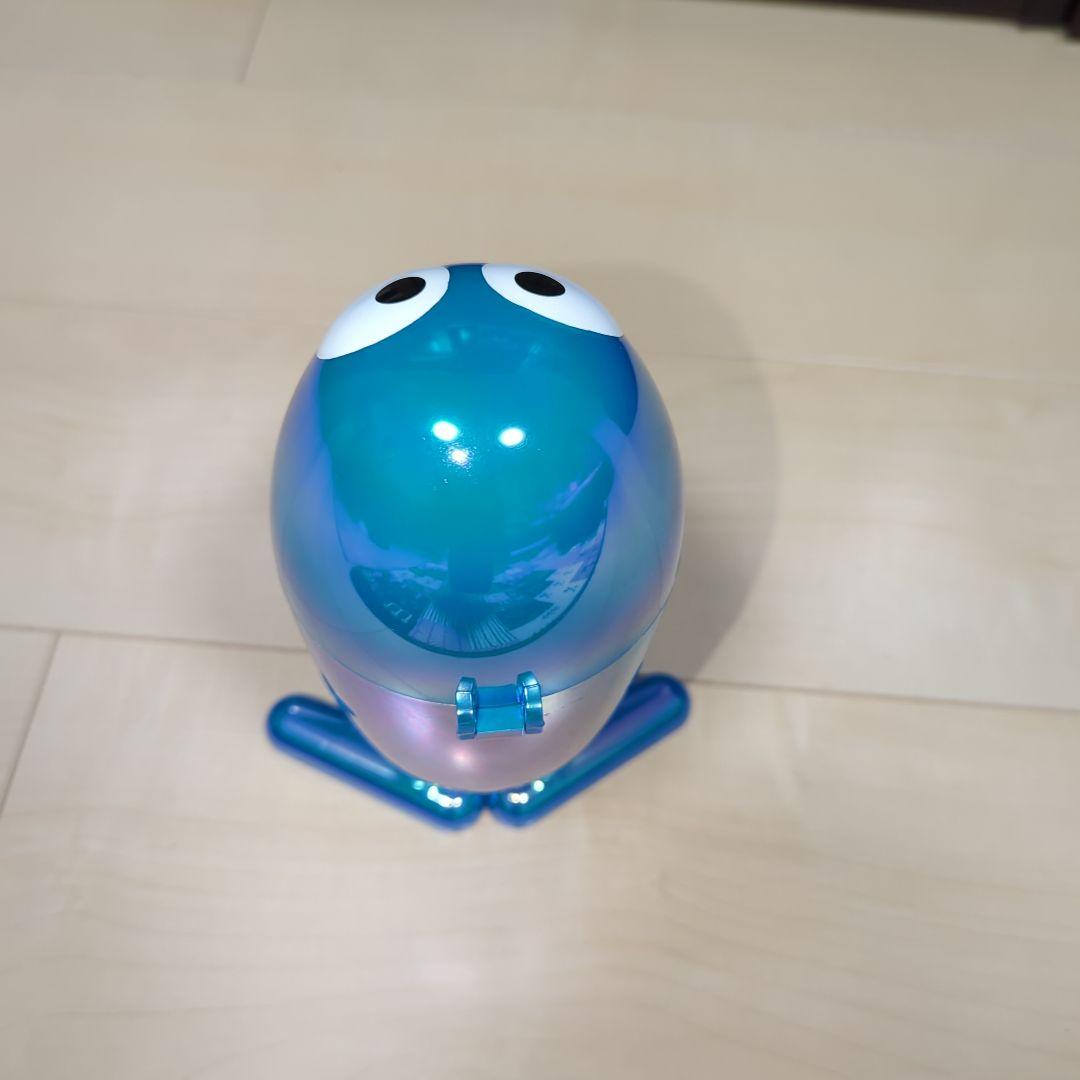 キョロちゃん缶　非売品　青バージョン