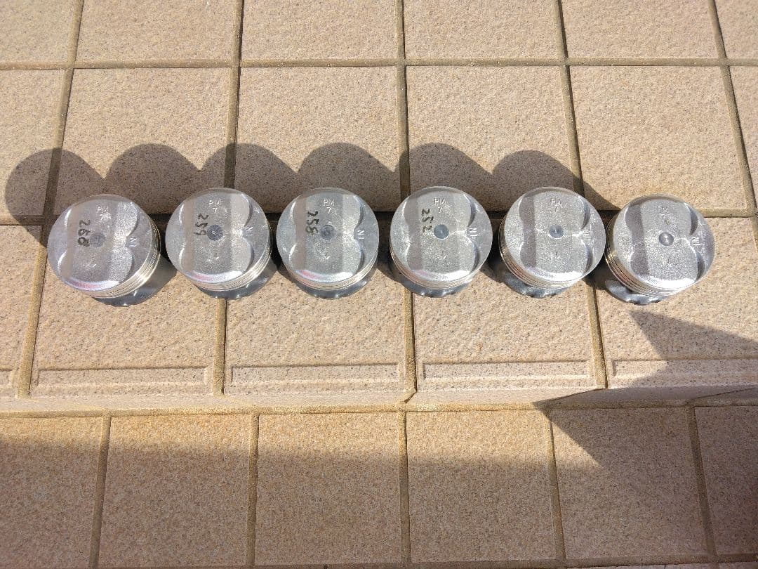 シビックエンジンピストン PM7。6個セット アルミ製