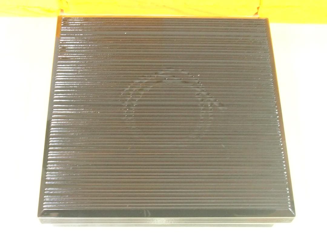 【未使用】輪島塗 大雅堂謹製 松花堂弁当 5客 黒塗千筋/結熨斗文様 漆器/食器