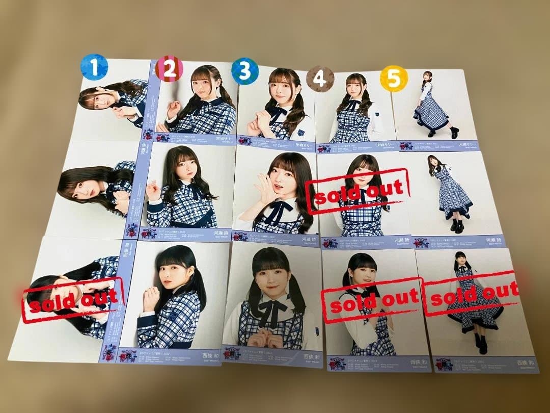 ナナニジ　夏祭り2022　9th衣装　ブロマイド　バラ売り