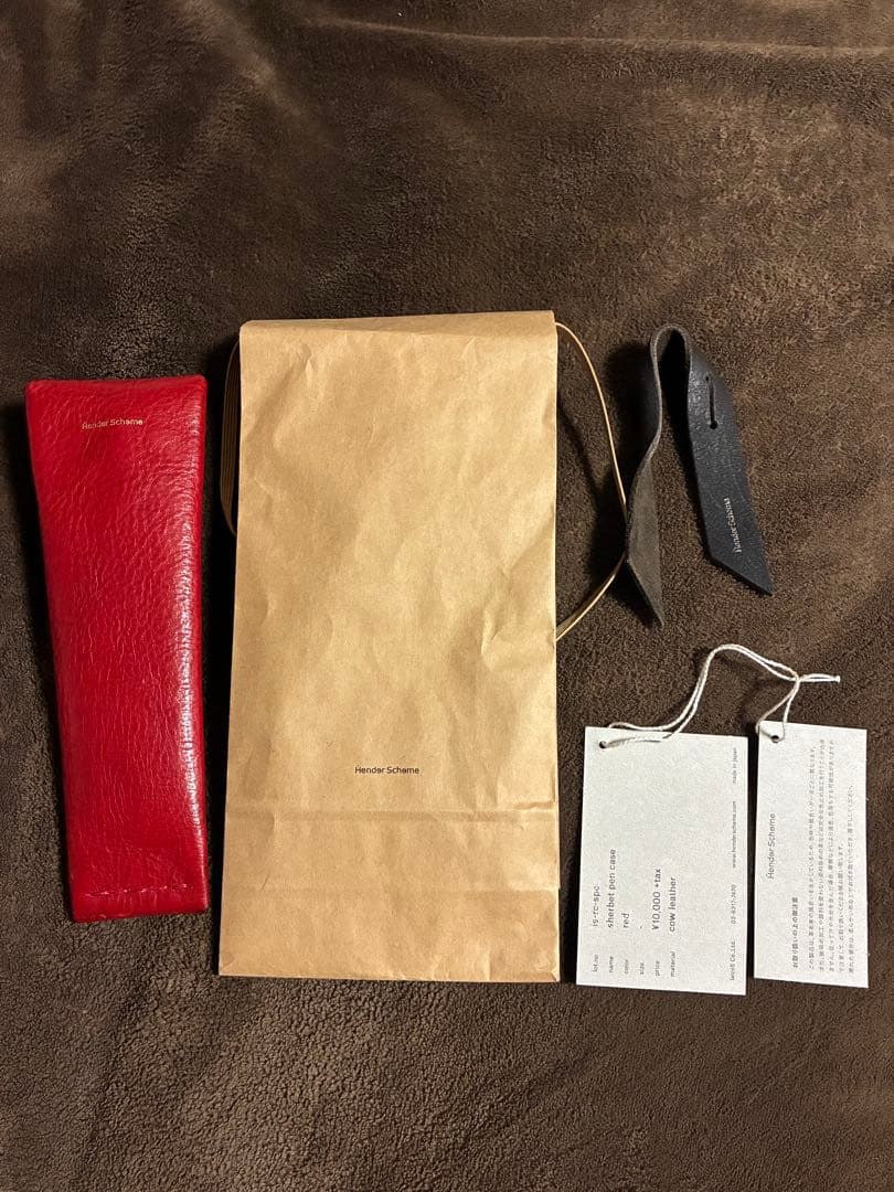 Hender Scheme シャーベットペンケース 赤