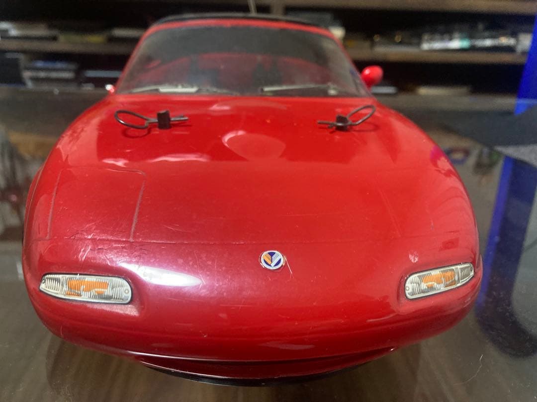 当時物　田宮　タミヤ　ラジコン　ユーノスロードスター完成品　ボディシャーシメカ付