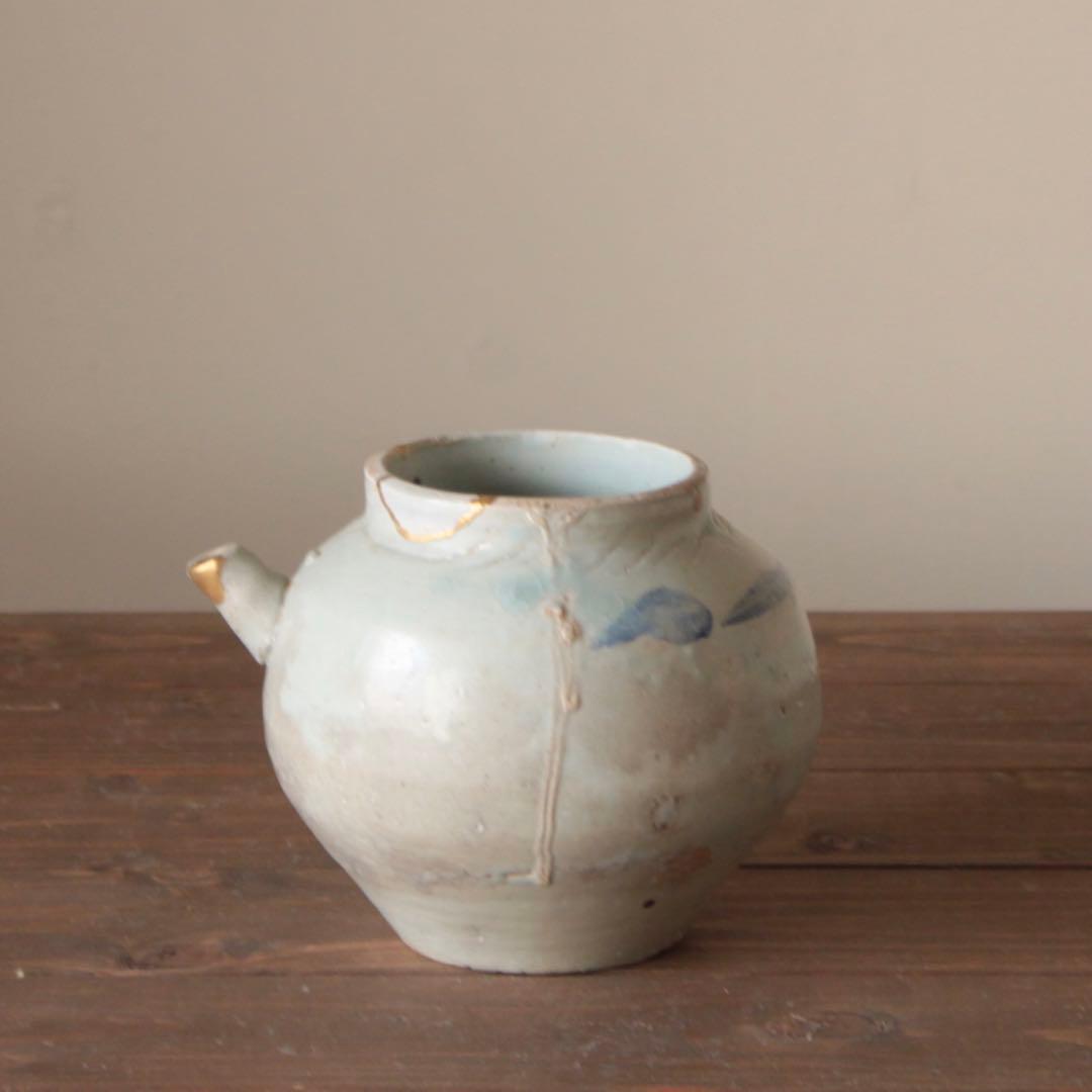 李朝 染付 片口 青花 朝鮮美術 古美術 古道具 アンティーク