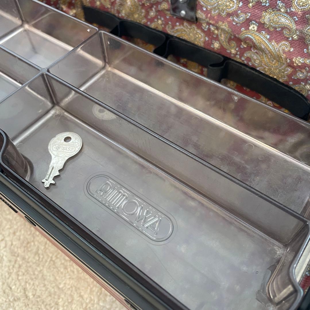 RIMOWA Samba Nova ビューティケース18L ボルドーレッド 鍵付