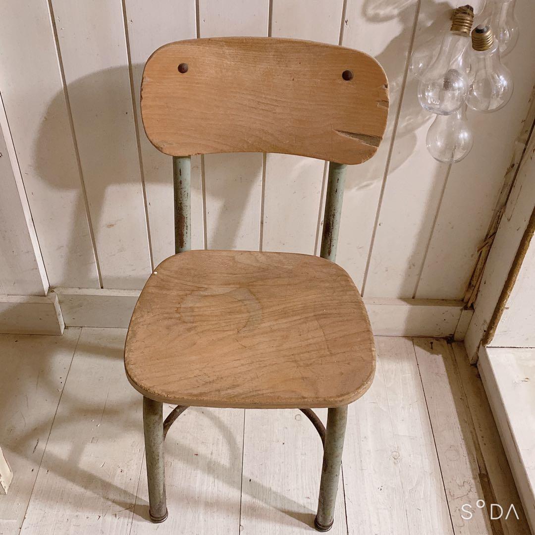 レトロ 木製チェア / スクールチェア アンティーク ヴィンテージ