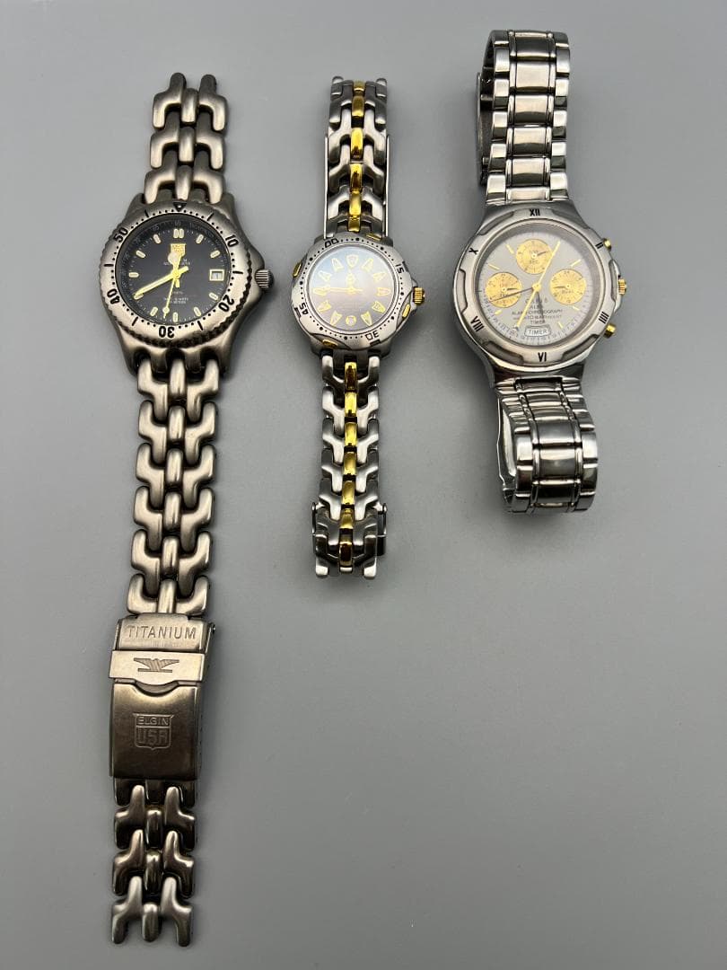 エルジン ELGIN　ピエールギオネ　アルバ　カリブ　メンズ　クォーツ　3本