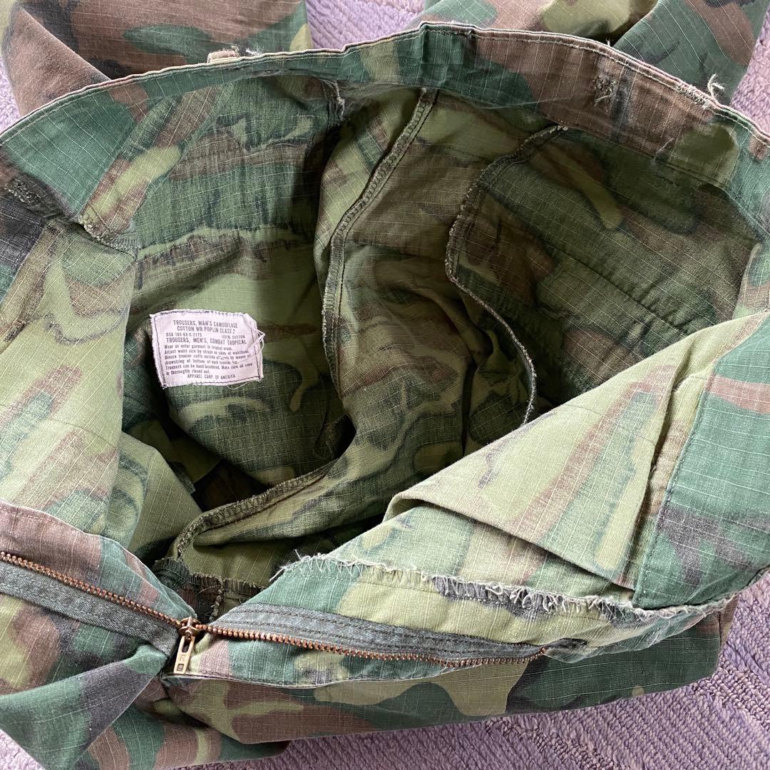US ARMY米軍実物ジャングルファティーグパンツグリーンリーフM65M51