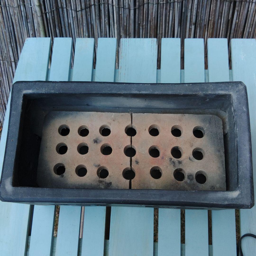 長カンテキ　土製七輪　蒲焼き　焼き鳥