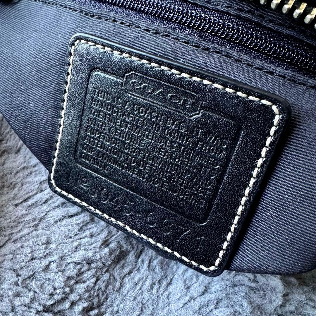 未使用級 coach コーチ ワンショルダーバッグ シグネチャー 黒 6371