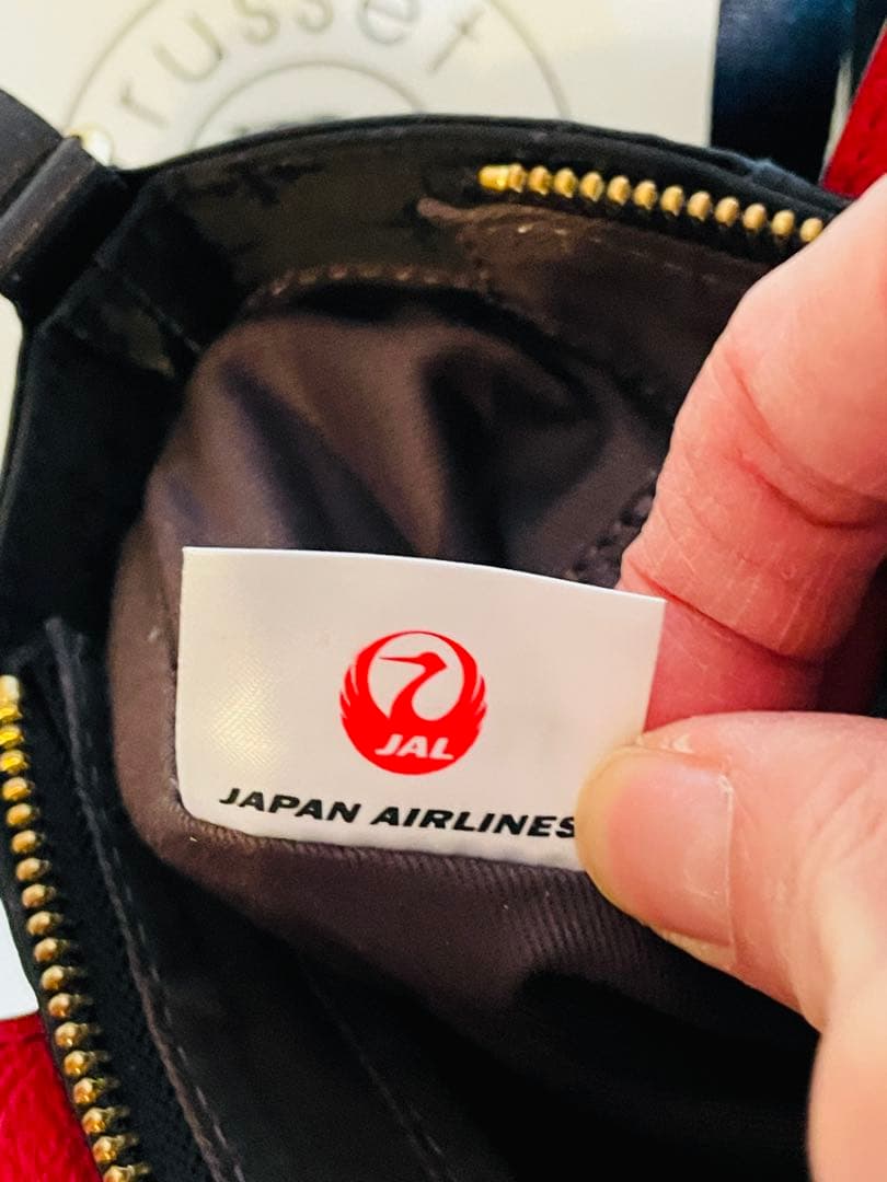 russetJALオリジナル 2way ダブルフェイスショルダーバッグ　美品