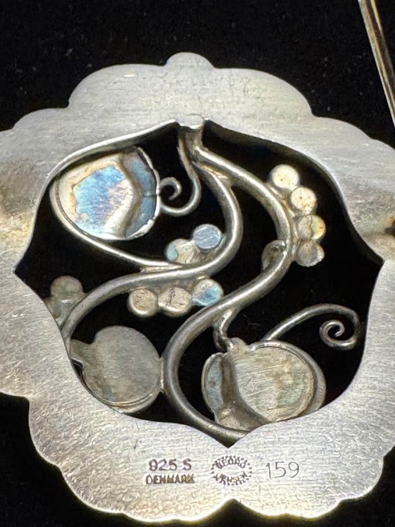 北欧ヴィンテージ GEROGブルームーンストーンブローチ