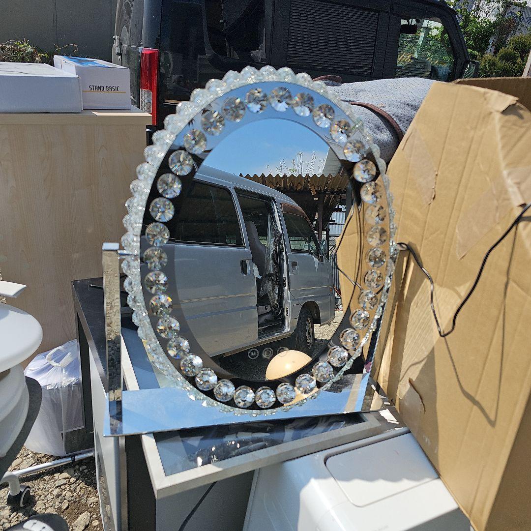 女優ミラー　クリスタル　LED