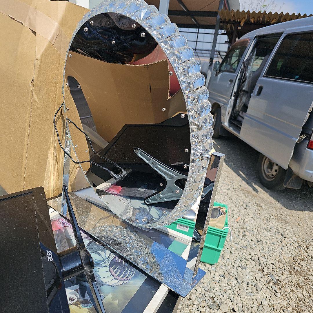 女優ミラー　クリスタル　LED