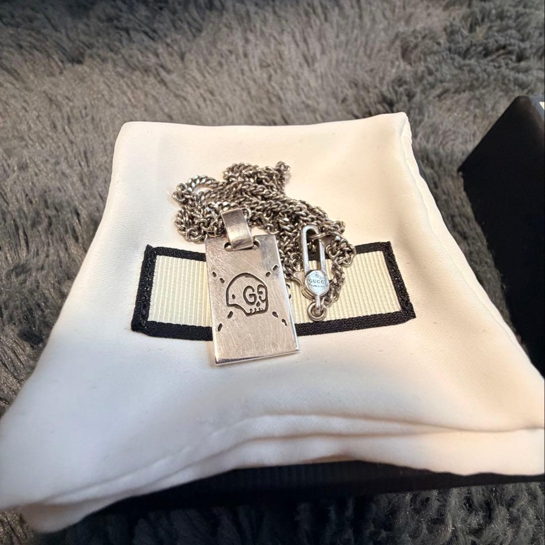 GUCCI スカルネックレス　スカルリング