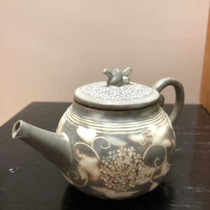 三島手　陶樂　急須　煎茶　茶道具