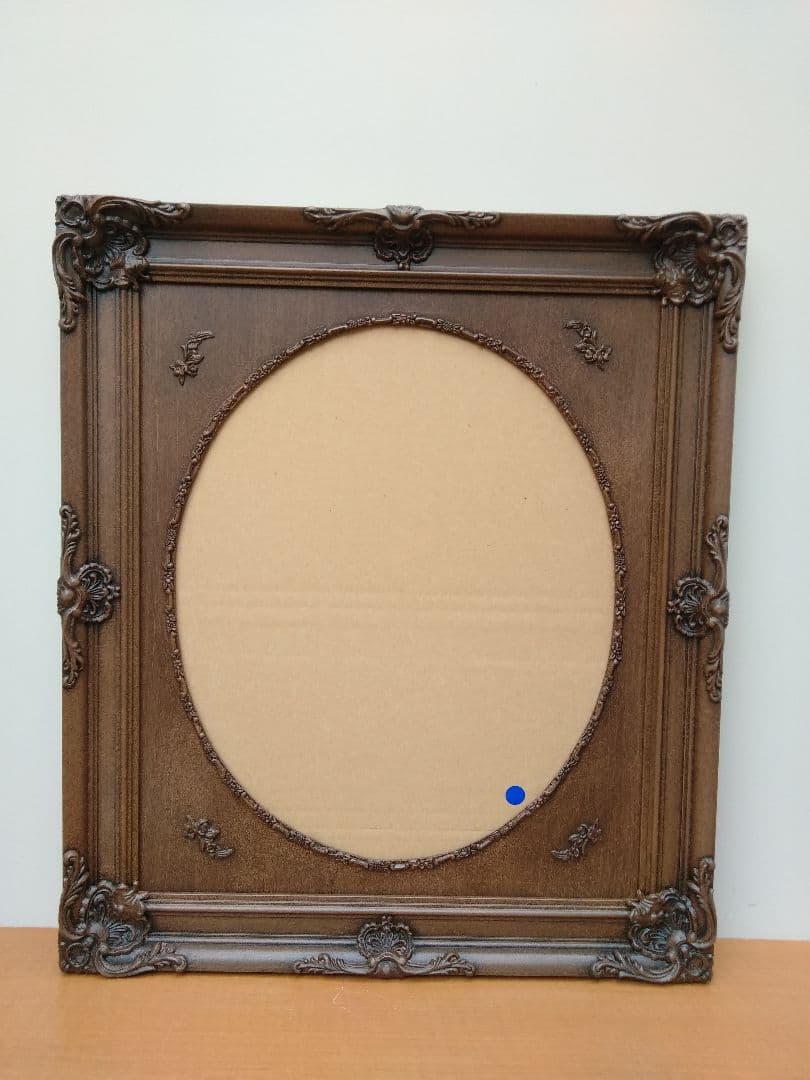 未使用　エスアンドエフ　S&F　高級輸入額縁　半切　アンティーク　ブラウン　B