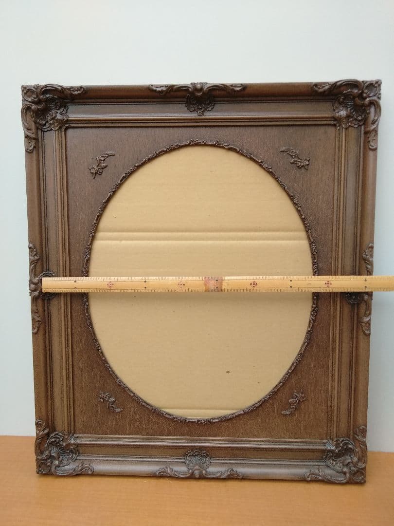 未使用　エスアンドエフ　S&F　高級輸入額縁　半切　アンティーク　ブラウン　B