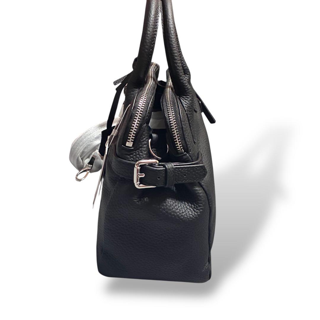 新品タグ　ヘイニ　オリエット　2way ショルダーバッグ　ブラック　レザー