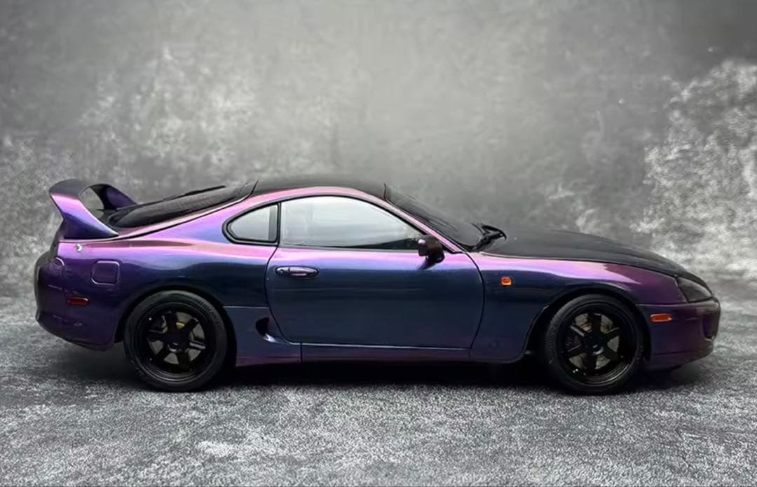 Toyota Supra A80WhelArt Purple 1:18 ミニカー