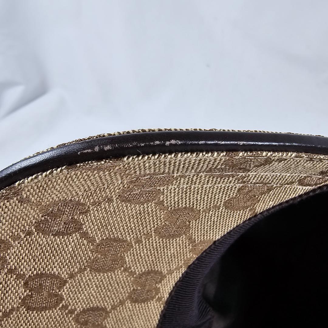 GUCCI GGキャンバス ウェビングライン ベースボールキャップ L