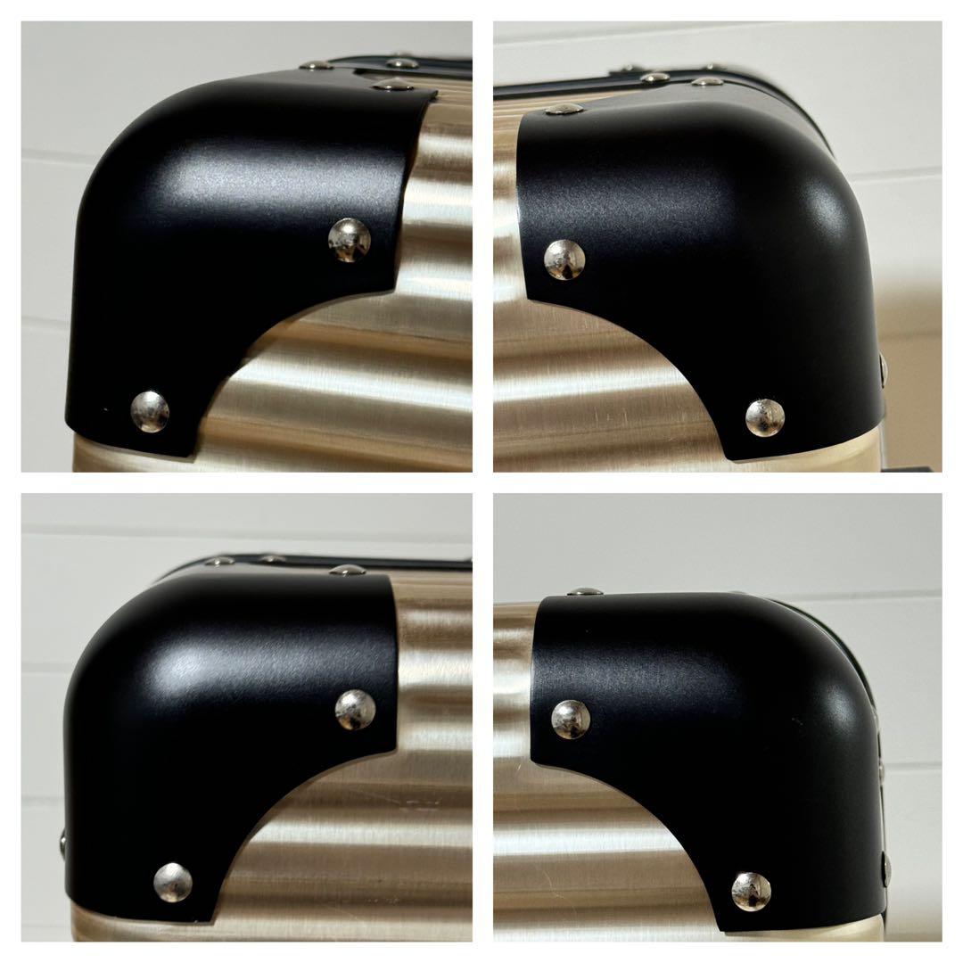 未使用品✨LANZZO ランツォ　スーツケース　Norman ゴールド　アルミ