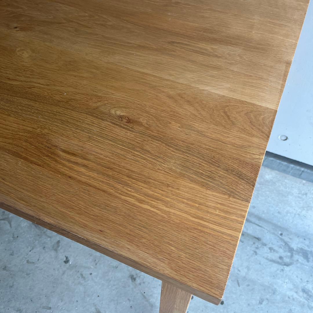美品・廃盤希少★無印 無垢材ダイニングテーブル 幅８０ｃｍ・オーク材