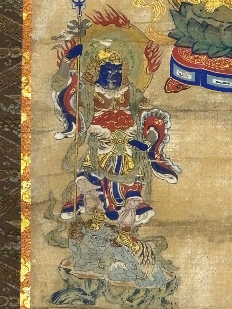 「千手観音菩薩立像 洛西立願寺楊谷寺」極彩色木版画 1幅|仏画 仏教美術