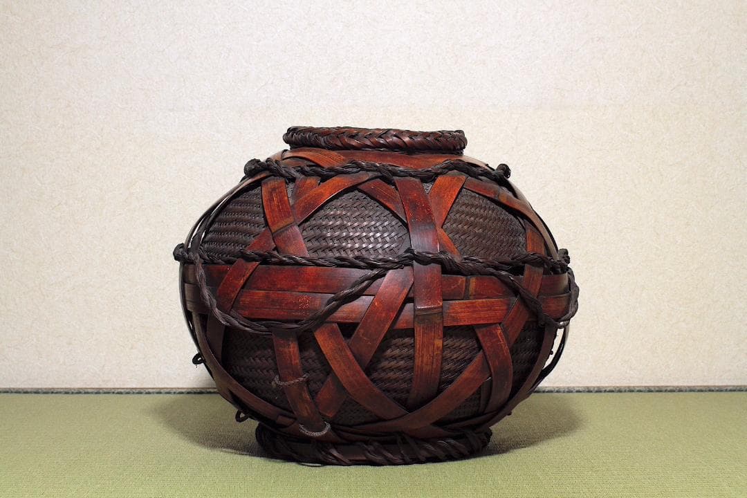 二代 田辺竹雲斎 造 花籃