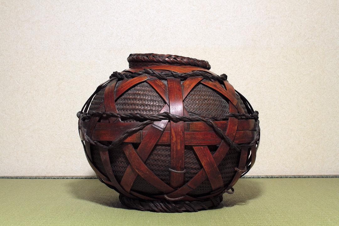 二代 田辺竹雲斎 造 花籃