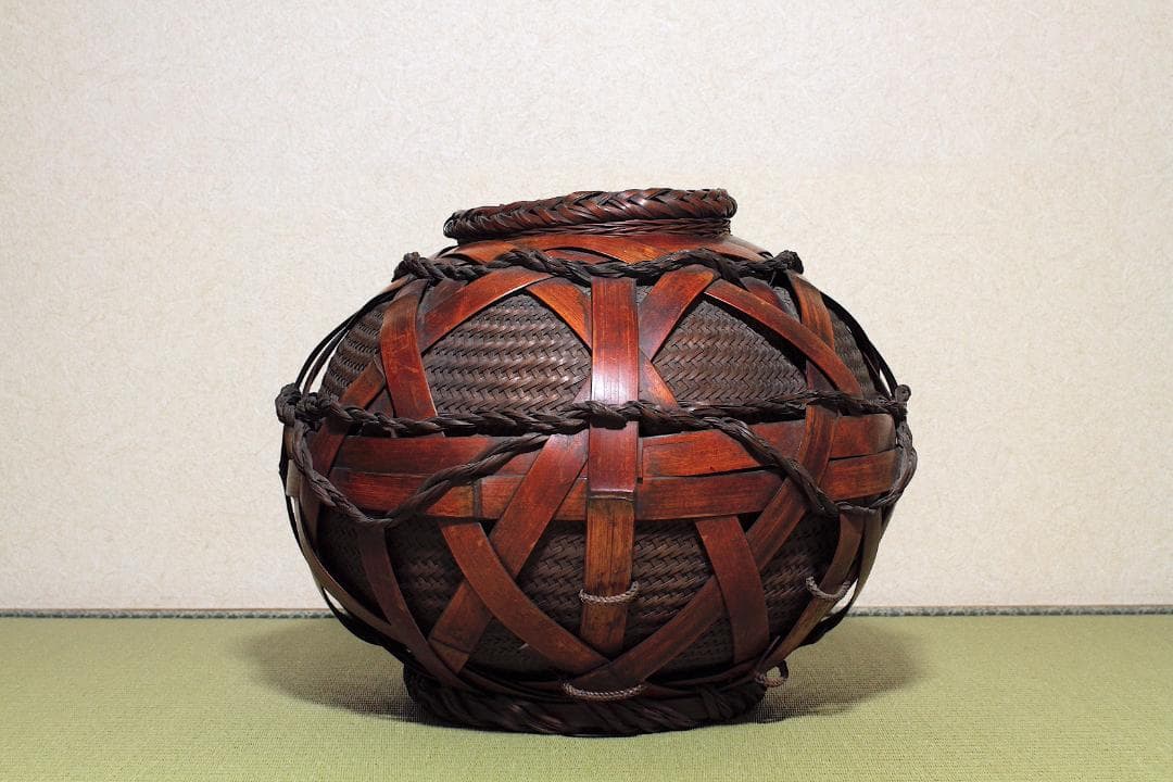 二代 田辺竹雲斎 造 花籃