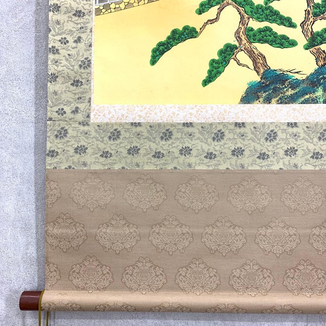 掛軸 映雪 農耕四季 共箱 農業 時代 稲作 B-1