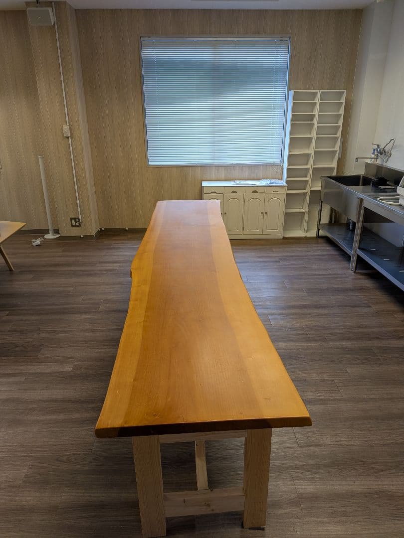 tskzさま専用　一枚板 無垢 ダイニングテーブル DIY 天然木 ベンチ 3m