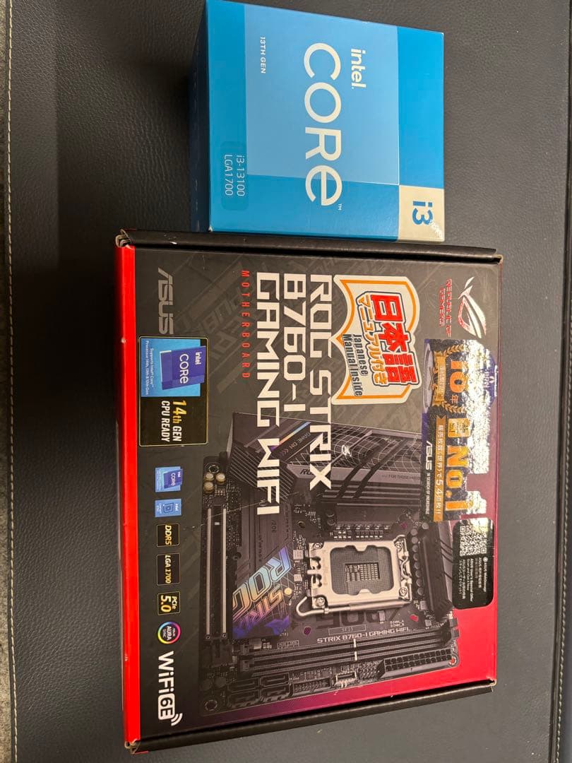 B760-I WIFI Core i3-13100 32GB 500GB セット
