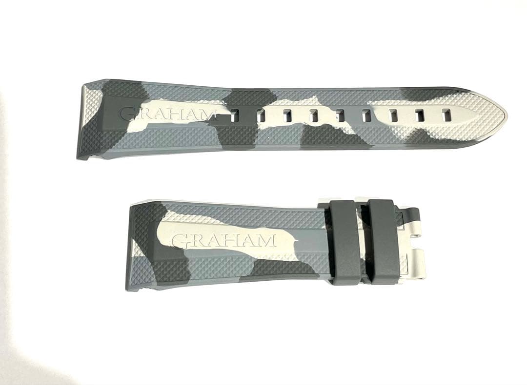 ★ GRAHAM グラハム ラバーベルト 約25mm 交換用 純正 グレー系