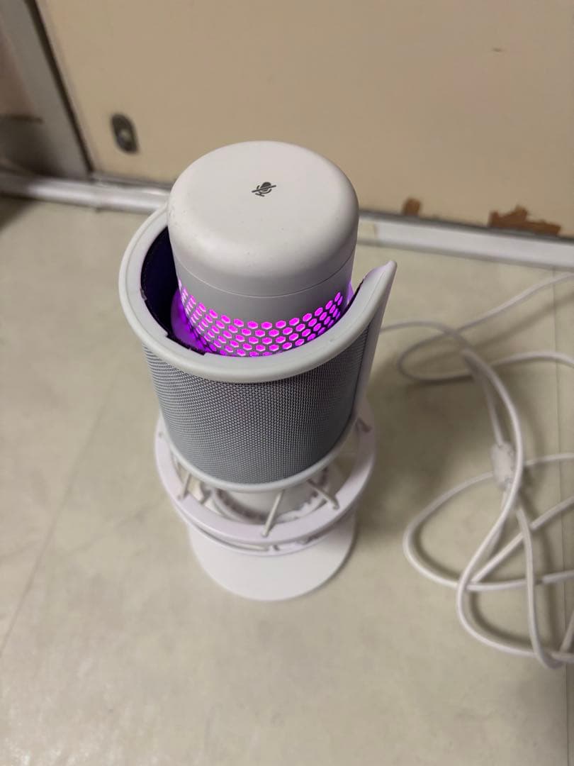 HyperX QuadCast S ホワイト スタンドマイク