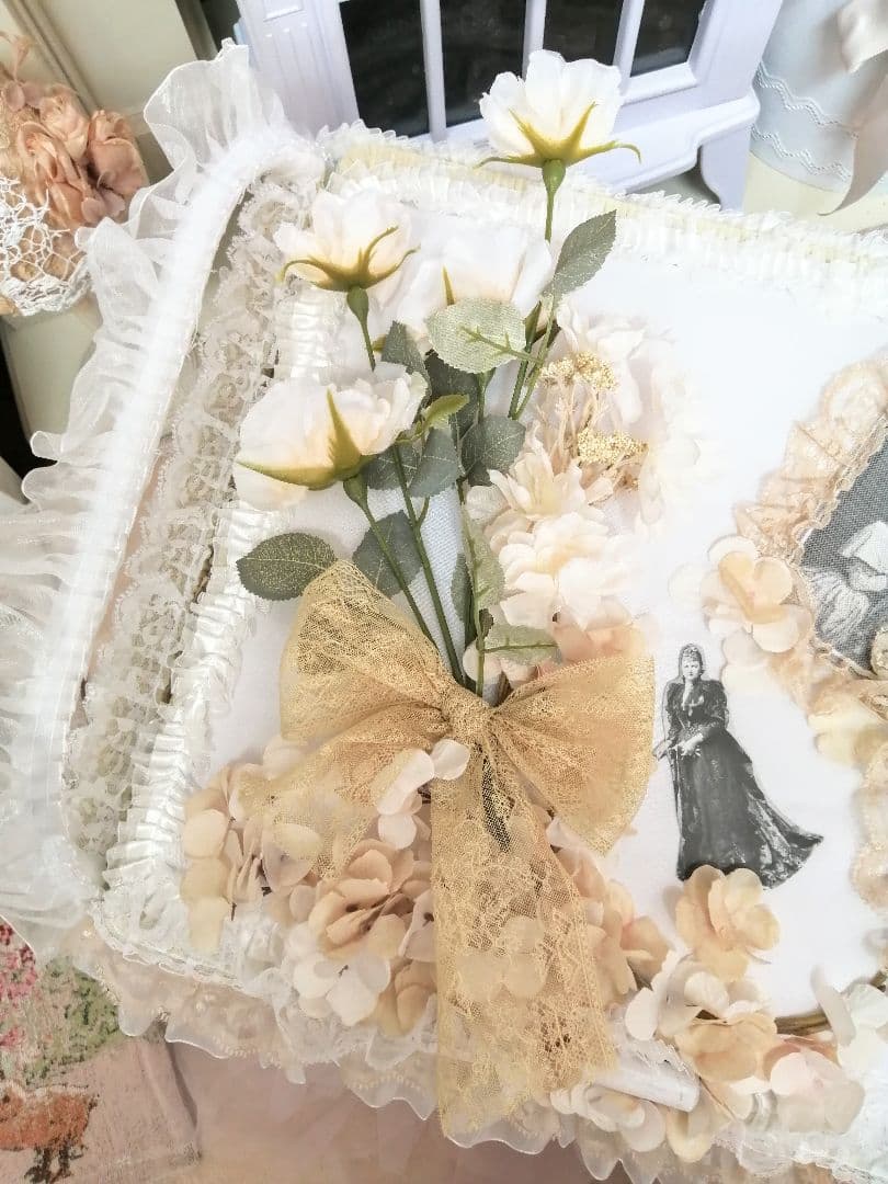 大きな貴婦人パニエ♡薔薇♡ドレッシー♡小物入れ♡収納♡