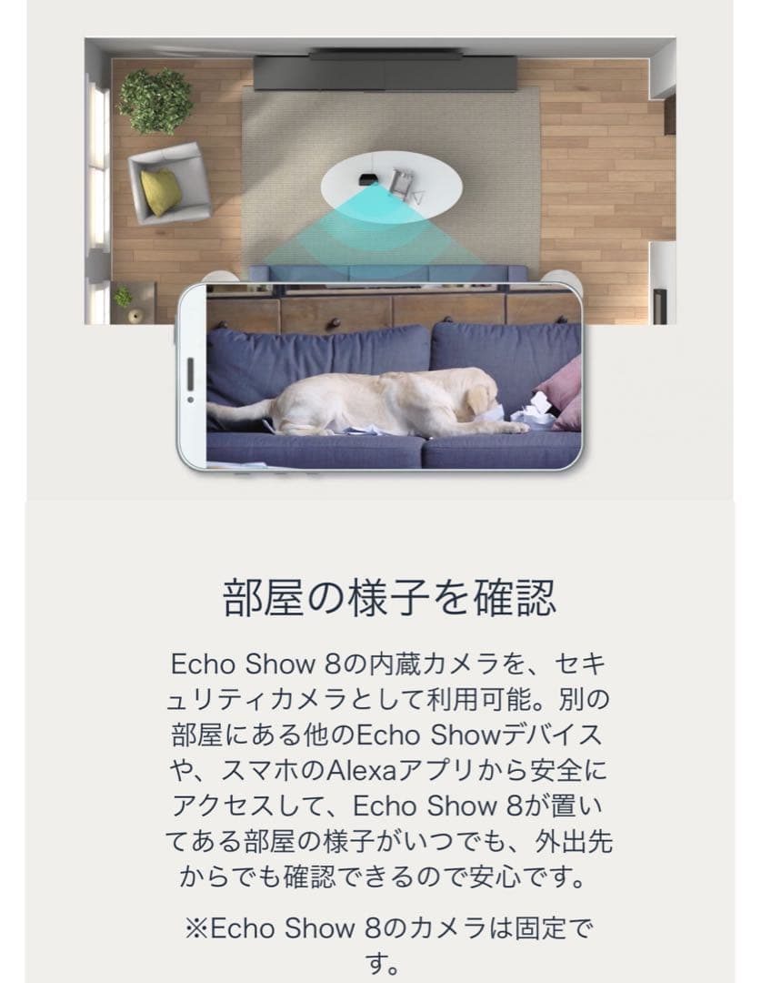 Amazon Echo Show 8 (第2世代) Alexa チャコール