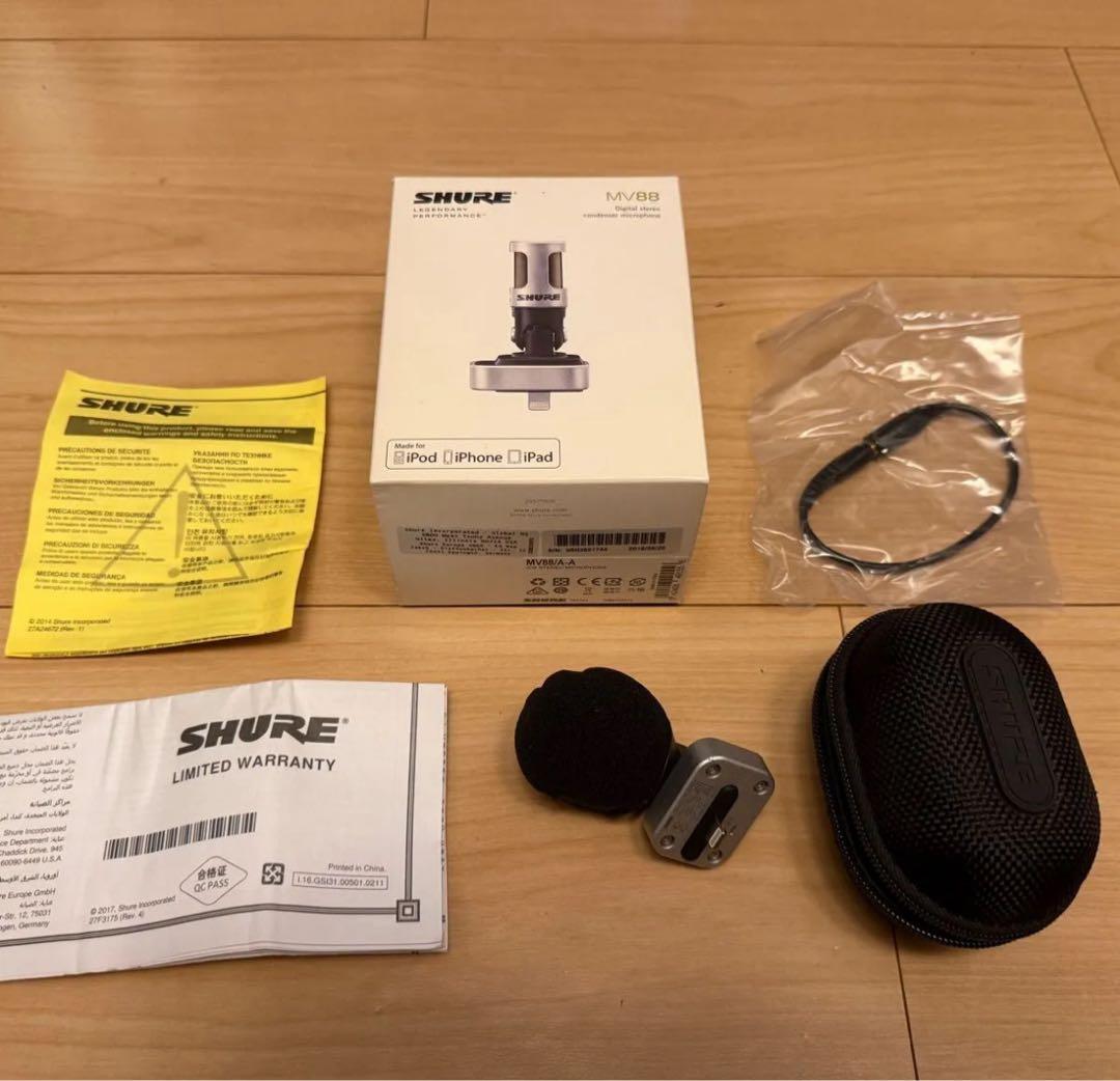 SHURE MV88 コンデンサーマイク
