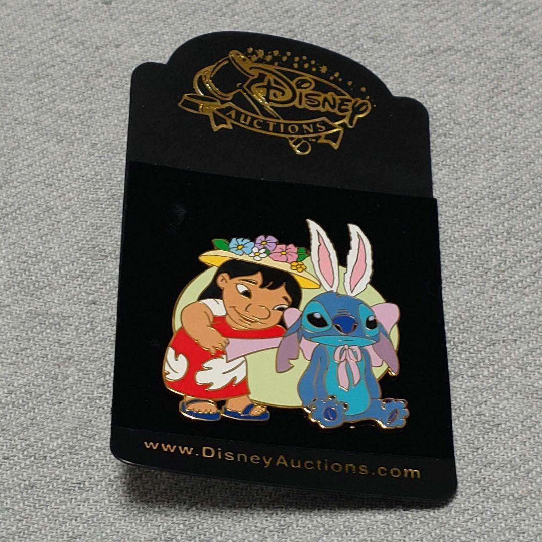【レア】DisneyAuctions スティッチ イースターデザイン ピンバッジ