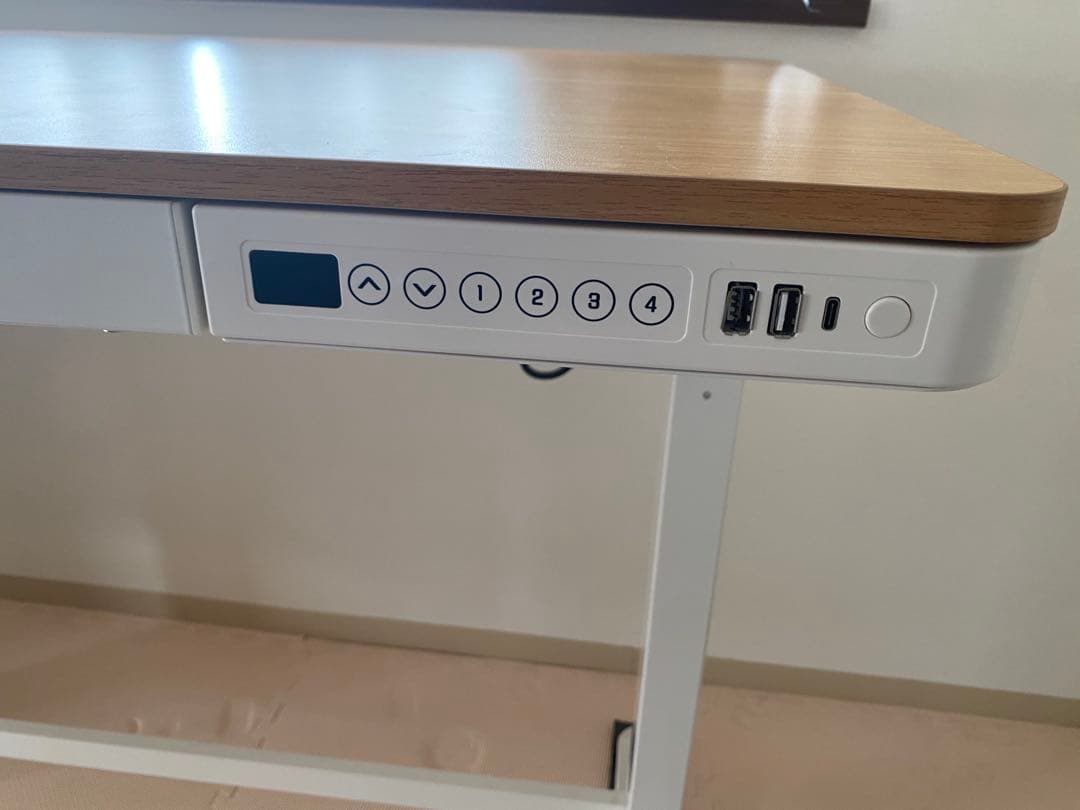 Flexispot 電動式オフィスデスク 木目調 120cm