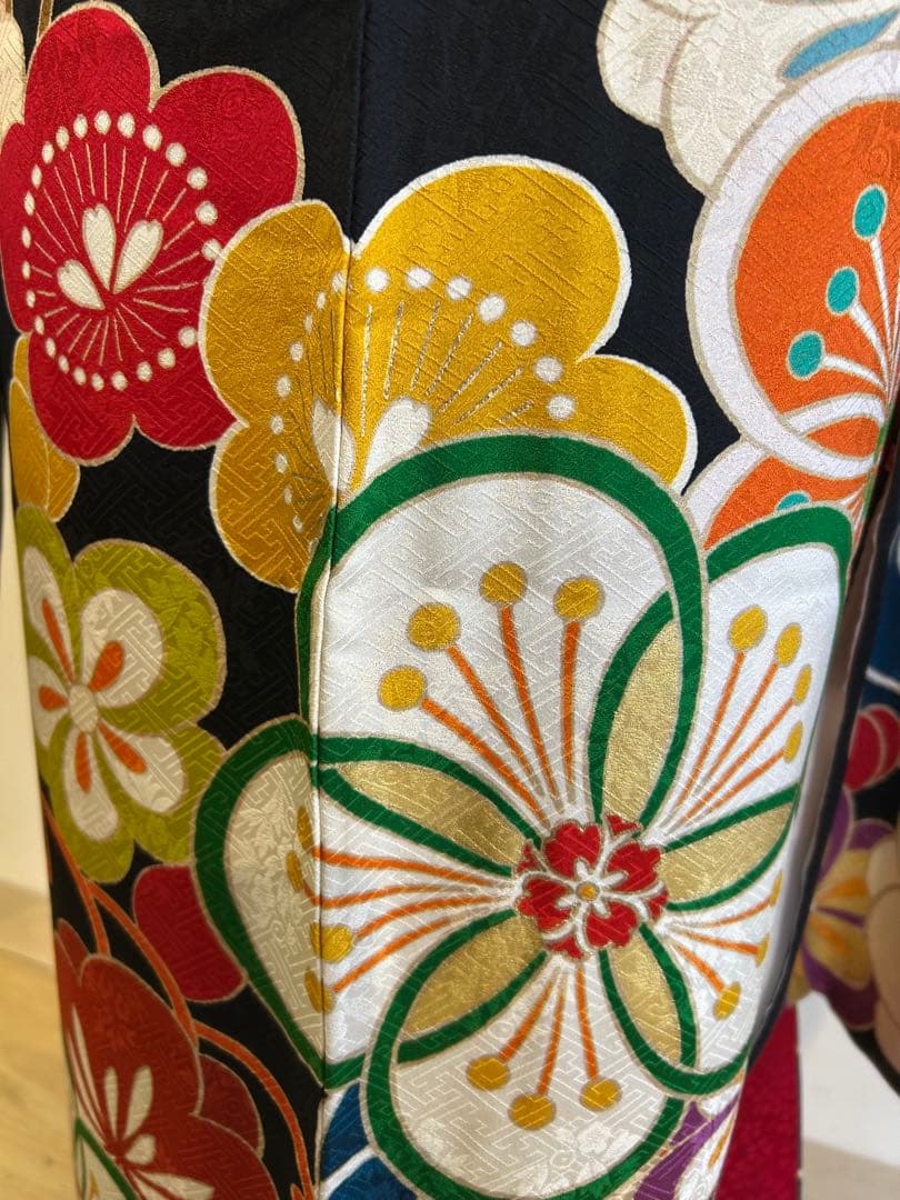 ふ25 振袖フルセット　振袖セット　 成人式　振袖　正絹　レトロ