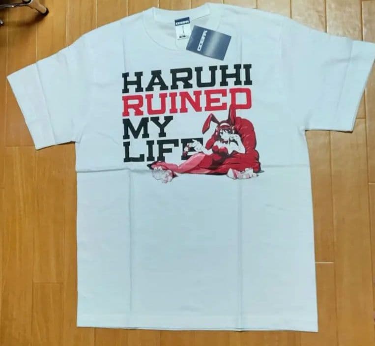 cospa Lサイズ 涼宮ハルヒの憂鬱　Tシャツ　アニメ　白　コスパ