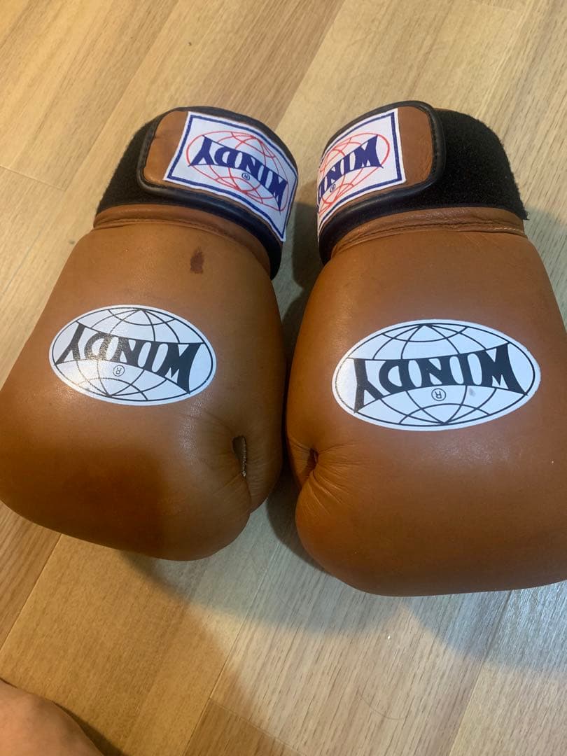 WINDY ボクシンググローブ 16 oz ブラウン