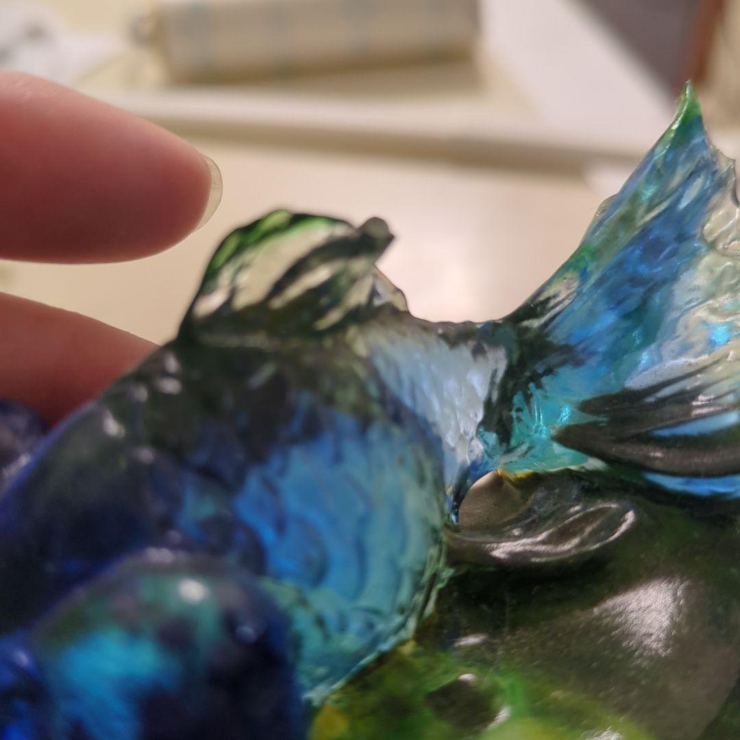ガラス工芸★泳ぐ金魚の置物