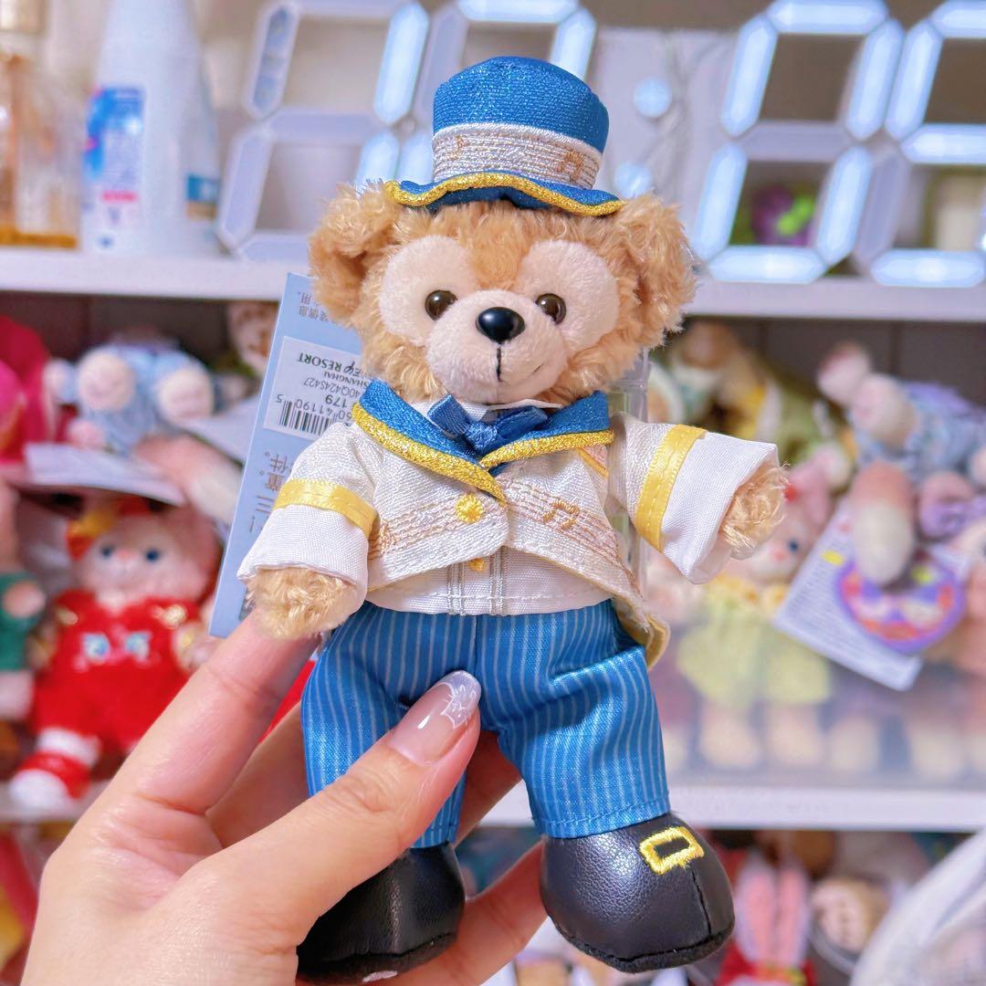 お顔厳選　上海ディズニー　ダッフィーとシェリーメイ　キーホルダー　セット