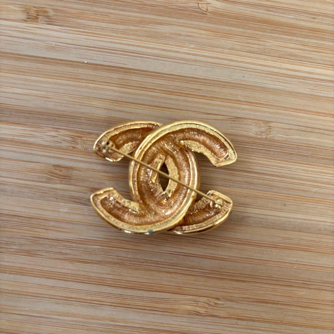 CHANEL シャネル ゴールド CCロゴ ブローチ ヴィンテージ