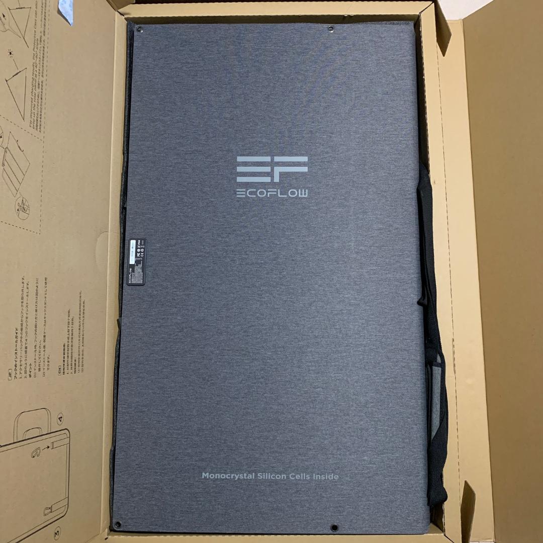 【美品】ECOFLOW 折り畳みソーラーパネル 400W 箱付き