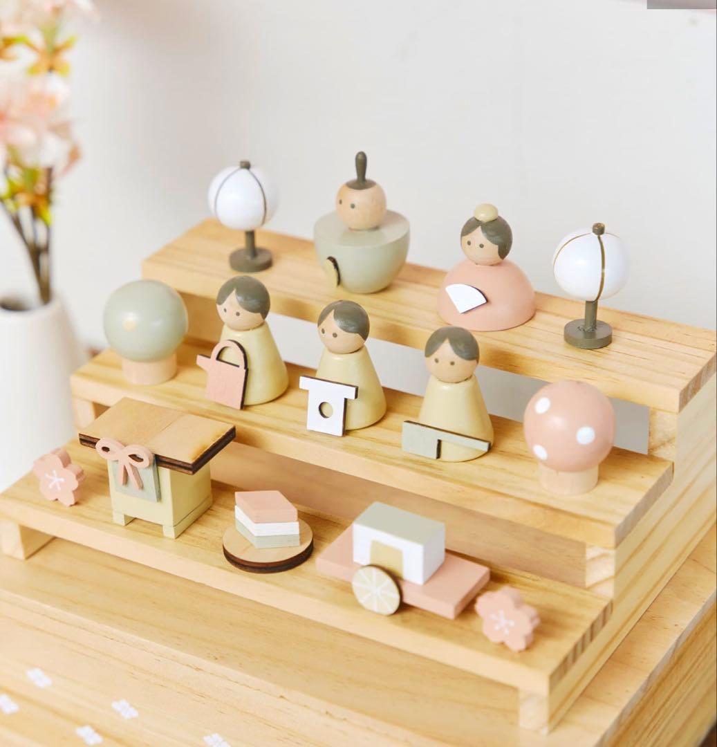 入手困難　salut サリュ収納できる雛人形セット　フレンチカントリー