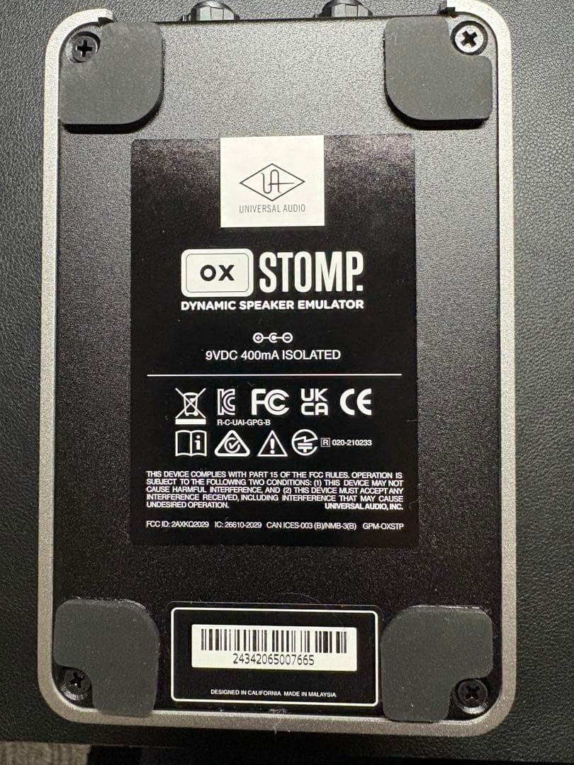 Universal Audio UAFX OX STOMP 去年8月新品購入