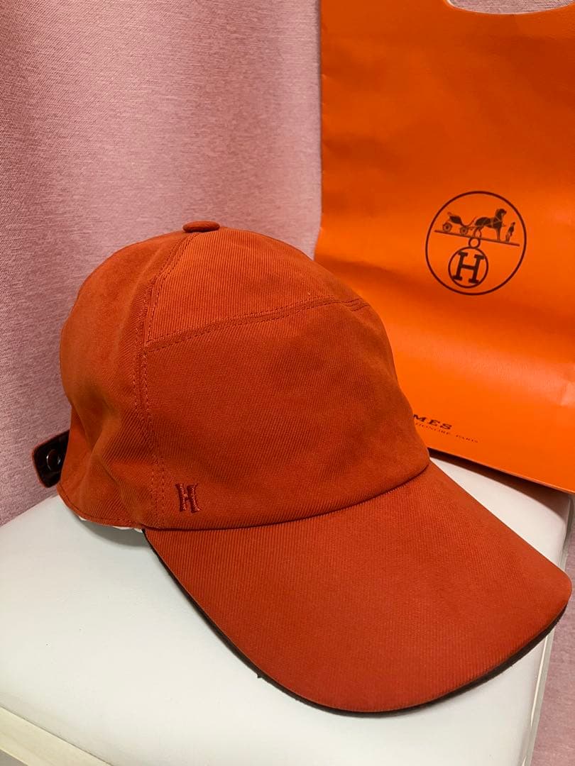 HERMES オレンジキャップ サイズ59